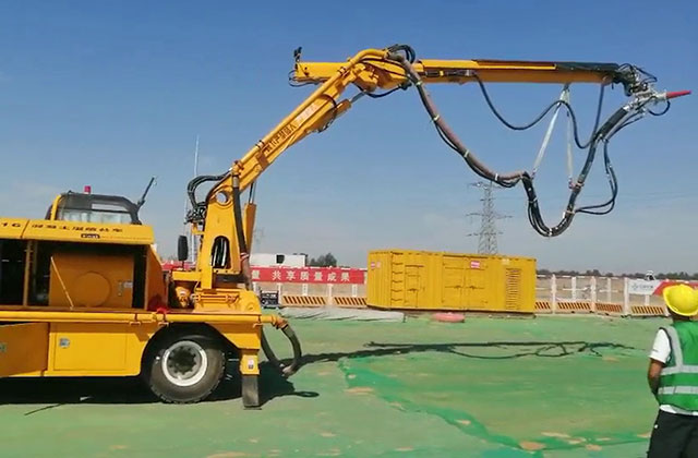 工程混凝土濕噴臺車在隧道機械化施工中的應用